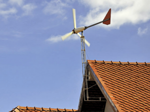 Pole mounted wind turbine